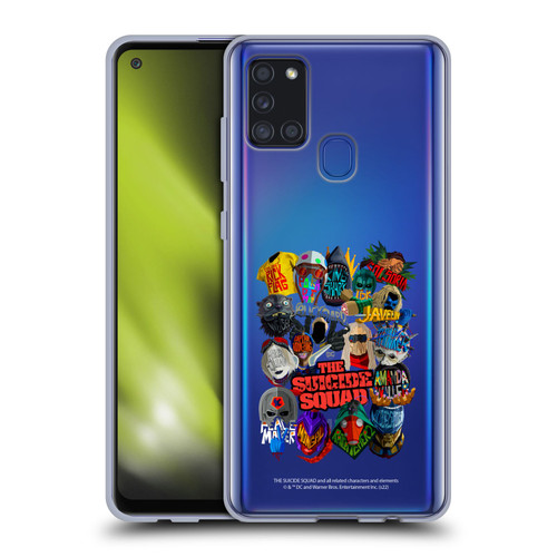 The Suicide Squad 2021 Character Poster Group Head Soft Gel Case for Samsung Galaxy A21s (2020)