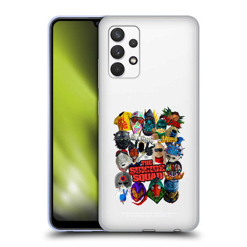 The Suicide Squad 2021 Character Poster Group Head Soft Gel Case for Samsung Galaxy A32 (2021)