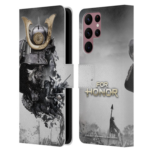 For Honor Key Art Samurai Leather Book Wallet Case Cover For Samsung Galaxy S22 Ultra 5G
