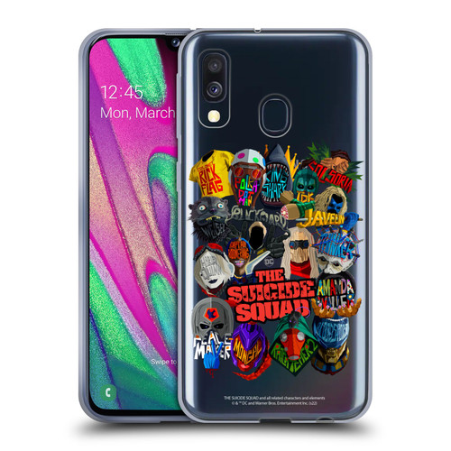 The Suicide Squad 2021 Character Poster Group Head Soft Gel Case for Samsung Galaxy A40 (2019)