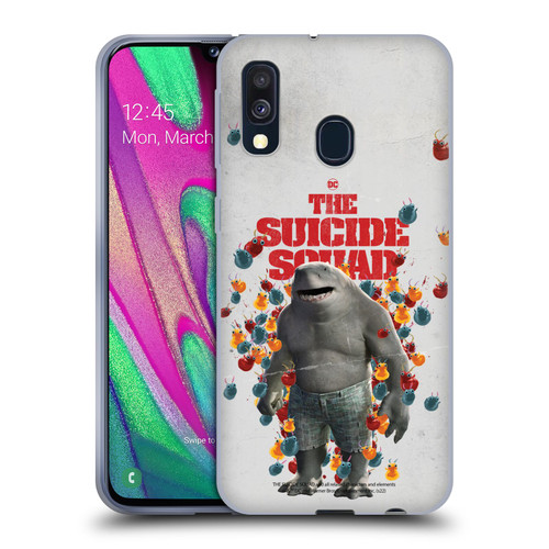 The Suicide Squad 2021 Character Poster King Shark Soft Gel Case for Samsung Galaxy A40 (2019)