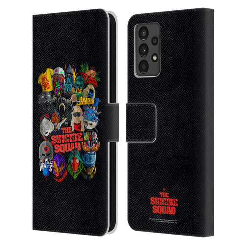 The Suicide Squad 2021 Character Poster Group Head Leather Book Wallet Case Cover For Samsung Galaxy A13 (2022)