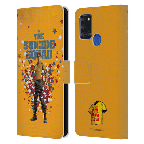 The Suicide Squad 2021 Character Poster Rick Flag Leather Book Wallet Case Cover For Samsung Galaxy A21s (2020)