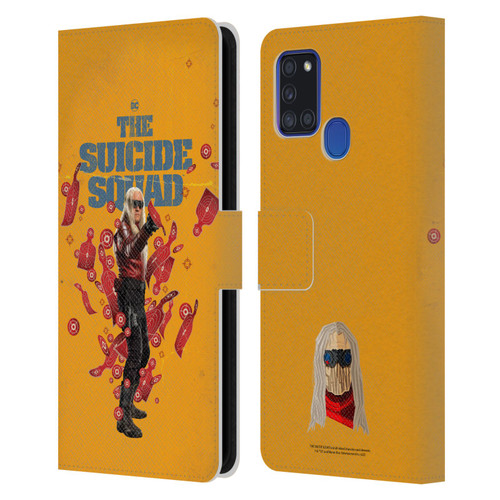 The Suicide Squad 2021 Character Poster Savant Leather Book Wallet Case Cover For Samsung Galaxy A21s (2020)