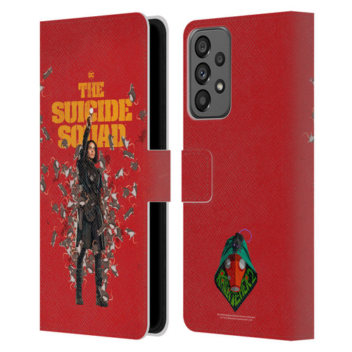 The Suicide Squad 2021 Character Poster Ratcatcher Leather Book Wallet Case Cover For Samsung Galaxy A73 5G (2022)