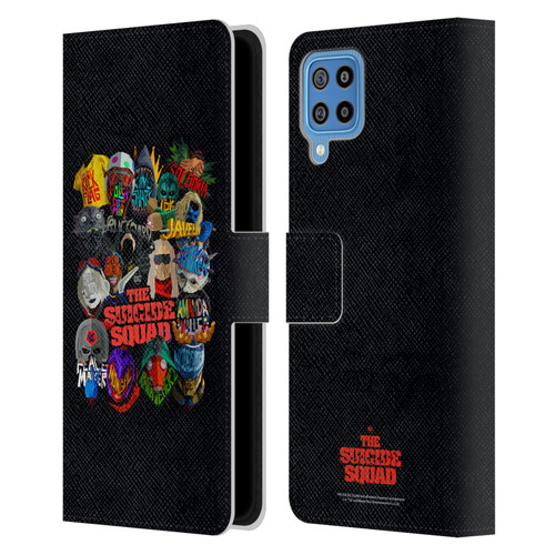 The Suicide Squad 2021 Character Poster Group Head Leather Book Wallet Case Cover For Samsung Galaxy F22 (2021)