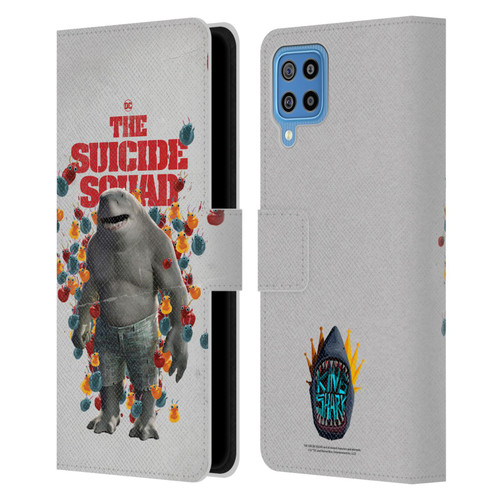 The Suicide Squad 2021 Character Poster King Shark Leather Book Wallet Case Cover For Samsung Galaxy F22 (2021)