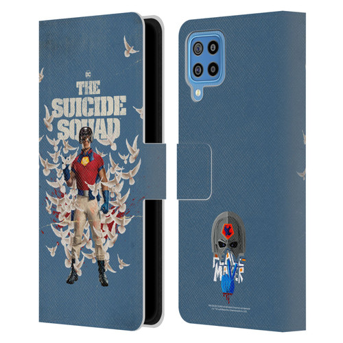 The Suicide Squad 2021 Character Poster Peacemaker Leather Book Wallet Case Cover For Samsung Galaxy F22 (2021)