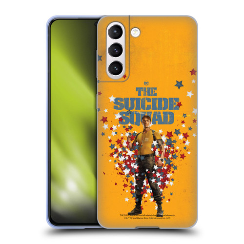 The Suicide Squad 2021 Character Poster Rick Flag Soft Gel Case for Samsung Galaxy S21 5G