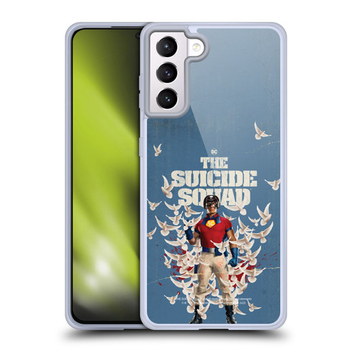 The Suicide Squad 2021 Character Poster Peacemaker Soft Gel Case for Samsung Galaxy S21+ 5G