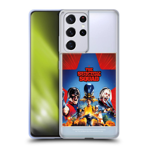 The Suicide Squad 2021 Character Poster Group Soft Gel Case for Samsung Galaxy S21 Ultra 5G