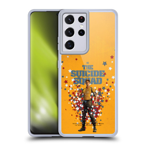 The Suicide Squad 2021 Character Poster Rick Flag Soft Gel Case for Samsung Galaxy S21 Ultra 5G