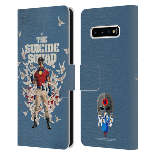 The Suicide Squad 2021 Character Poster Peacemaker Leather Book Wallet Case Cover For Samsung Galaxy S10+ / S10 Plus