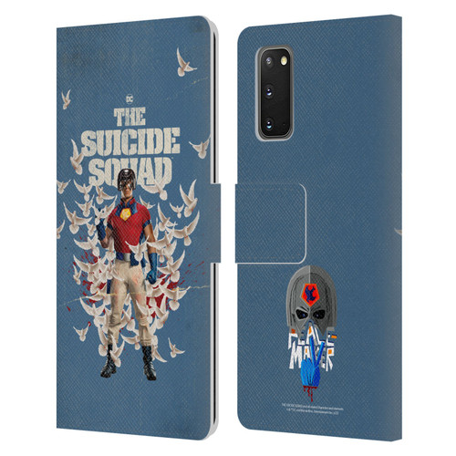 The Suicide Squad 2021 Character Poster Peacemaker Leather Book Wallet Case Cover For Samsung Galaxy S20 / S20 5G