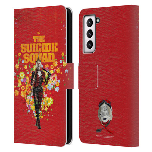 The Suicide Squad 2021 Character Poster Harley Quinn Leather Book Wallet Case Cover For Samsung Galaxy S21 5G