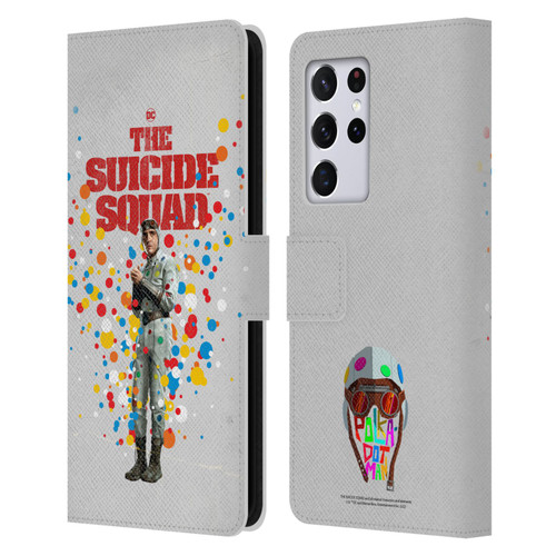 The Suicide Squad 2021 Character Poster Polkadot Man Leather Book Wallet Case Cover For Samsung Galaxy S21 Ultra 5G