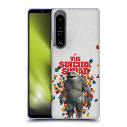 The Suicide Squad 2021 Character Poster King Shark Soft Gel Case for Sony Xperia 1 IV