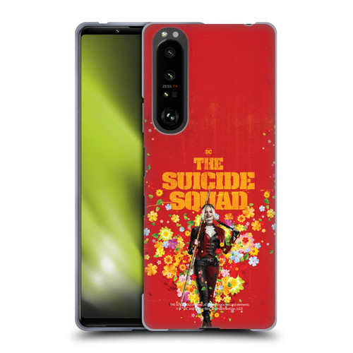 The Suicide Squad 2021 Character Poster Harley Quinn Soft Gel Case for Sony Xperia 1 III