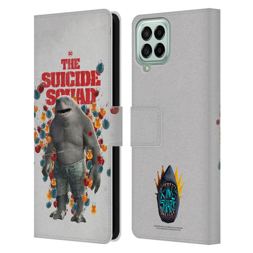 The Suicide Squad 2021 Character Poster King Shark Leather Book Wallet Case Cover For Samsung Galaxy M53 (2022)