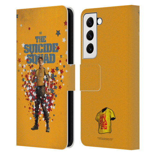 The Suicide Squad 2021 Character Poster Rick Flag Leather Book Wallet Case Cover For Samsung Galaxy S22 5G
