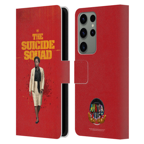 The Suicide Squad 2021 Character Poster Amanda Waller Leather Book Wallet Case Cover For Samsung Galaxy S23 Ultra 5G