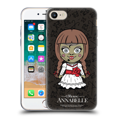Annabelle Graphics Character Art Soft Gel Case for Apple iPhone 7 / 8 / SE 2020 & 2022