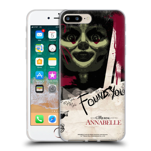 Annabelle Graphics Found You Soft Gel Case for Apple iPhone 7 Plus / iPhone 8 Plus