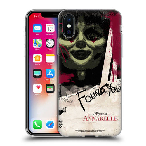 Annabelle Graphics Found You Soft Gel Case for Apple iPhone X / iPhone XS