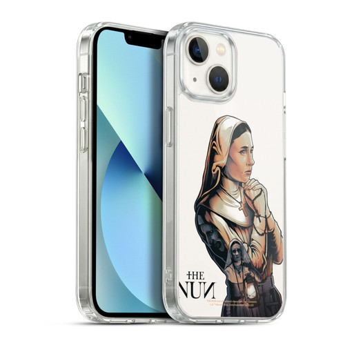 The Nun Valak Graphics Pray 2 Soft Gel Case for Apple iPhone 13