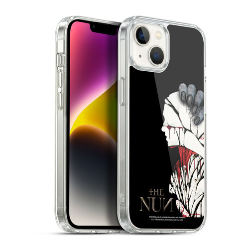 The Nun Valak Graphics Blood Hand Soft Gel Case for Apple iPhone 14 Plus & MagSafe