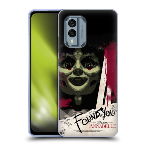 Annabelle Graphics Found You Soft Gel Case for Nokia X30