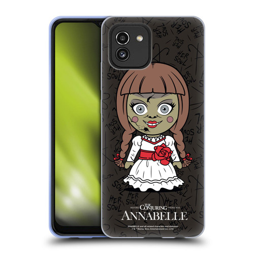 Annabelle Graphics Character Art Soft Gel Case for Samsung Galaxy A03 (2021)
