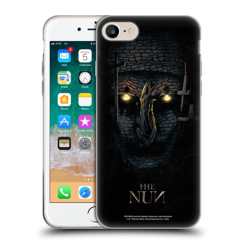 The Nun Valak Graphics Double Exposure Soft Gel Case for Apple iPhone 7 / 8 / SE 2020 & 2022
