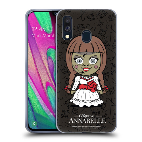Annabelle Graphics Character Art Soft Gel Case for Samsung Galaxy A40 (2019)