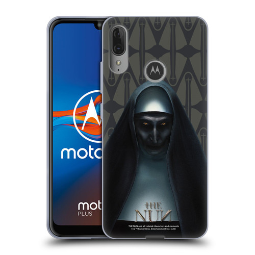 The Nun Valak Graphics Portrait Soft Gel Case for Motorola Moto E6 Plus