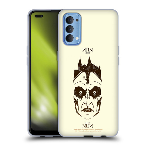 The Nun Valak Graphics Double Exposure 2 Soft Gel Case for OPPO Reno 4 5G