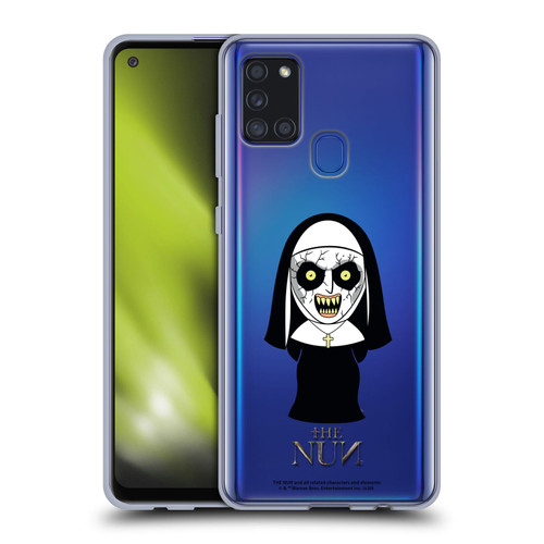 The Nun Valak Graphics Character Soft Gel Case for Samsung Galaxy A21s (2020)