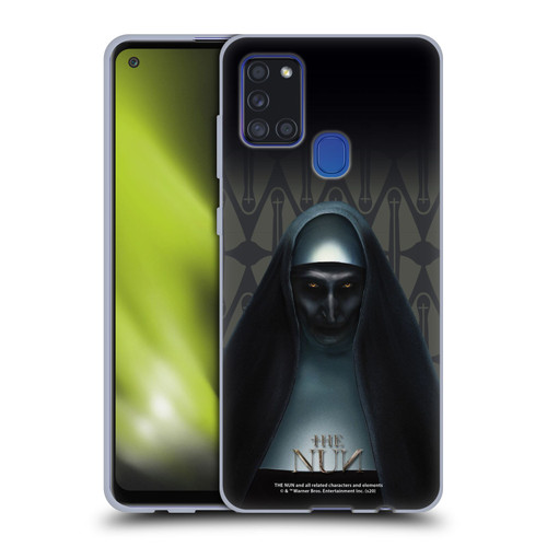 The Nun Valak Graphics Portrait Soft Gel Case for Samsung Galaxy A21s (2020)