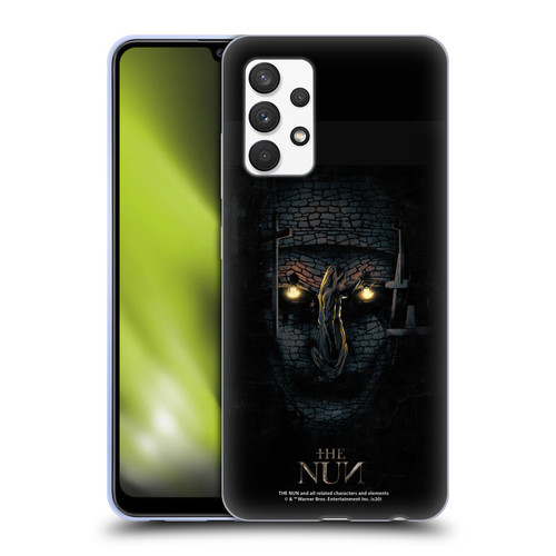 The Nun Valak Graphics Double Exposure Soft Gel Case for Samsung Galaxy A32 (2021)