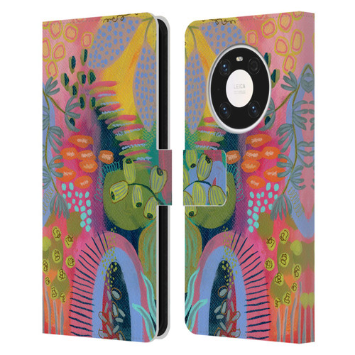 Suzanne Allard Floral Art Seed Pod Leather Book Wallet Case Cover For Huawei Mate 40 Pro 5G