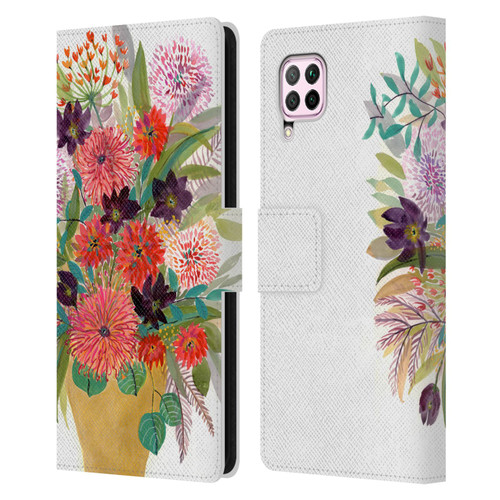 Suzanne Allard Floral Art Celebration Leather Book Wallet Case Cover For Huawei Nova 6 SE / P40 Lite