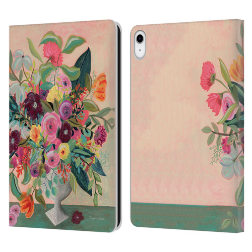 Suzanne Allard Floral Art Floral Centerpiece Leather Book Wallet Case Cover For Apple iPad 10.9 (2022)