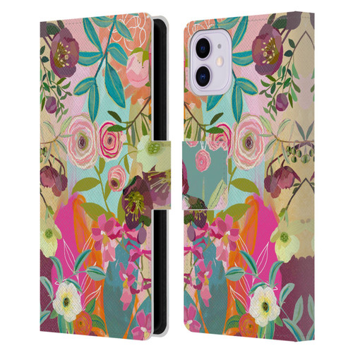 Suzanne Allard Floral Art Chase A Dream Leather Book Wallet Case Cover For Apple iPhone 11