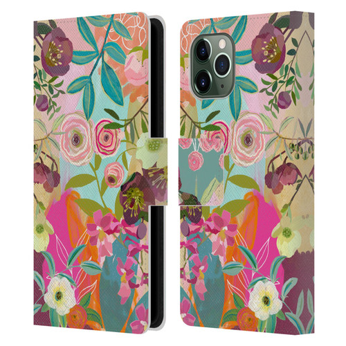 Suzanne Allard Floral Art Chase A Dream Leather Book Wallet Case Cover For Apple iPhone 11 Pro