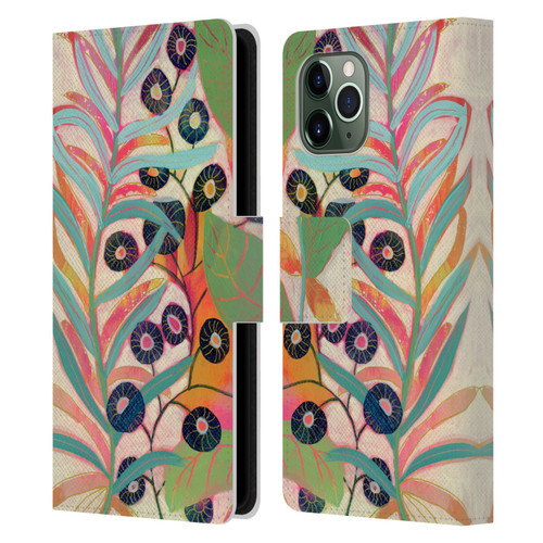 Suzanne Allard Floral Art Joyful Garden Flower Leather Book Wallet Case Cover For Apple iPhone 11 Pro