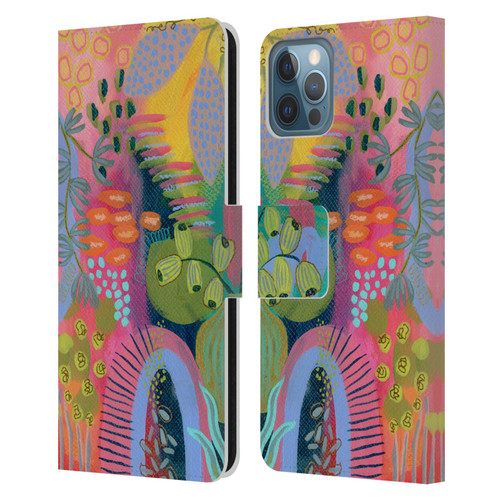 Suzanne Allard Floral Art Seed Pod Leather Book Wallet Case Cover For Apple iPhone 12 / iPhone 12 Pro