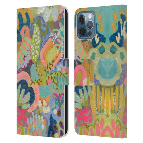 Suzanne Allard Floral Art Summer Fiesta Leather Book Wallet Case Cover For Apple iPhone 12 / iPhone 12 Pro