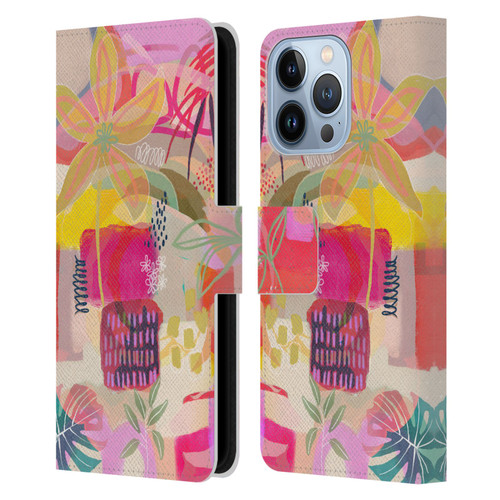 Suzanne Allard Floral Art You Are Loved Leather Book Wallet Case Cover For Apple iPhone 13 Pro