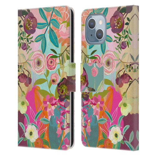 Suzanne Allard Floral Art Chase A Dream Leather Book Wallet Case Cover For Apple iPhone 14