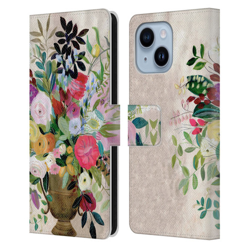 Suzanne Allard Floral Art Beauty Enthroned Leather Book Wallet Case Cover For Apple iPhone 14 Plus